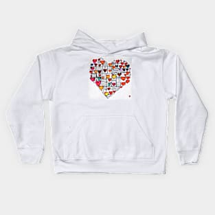 multiple heart Kids Hoodie